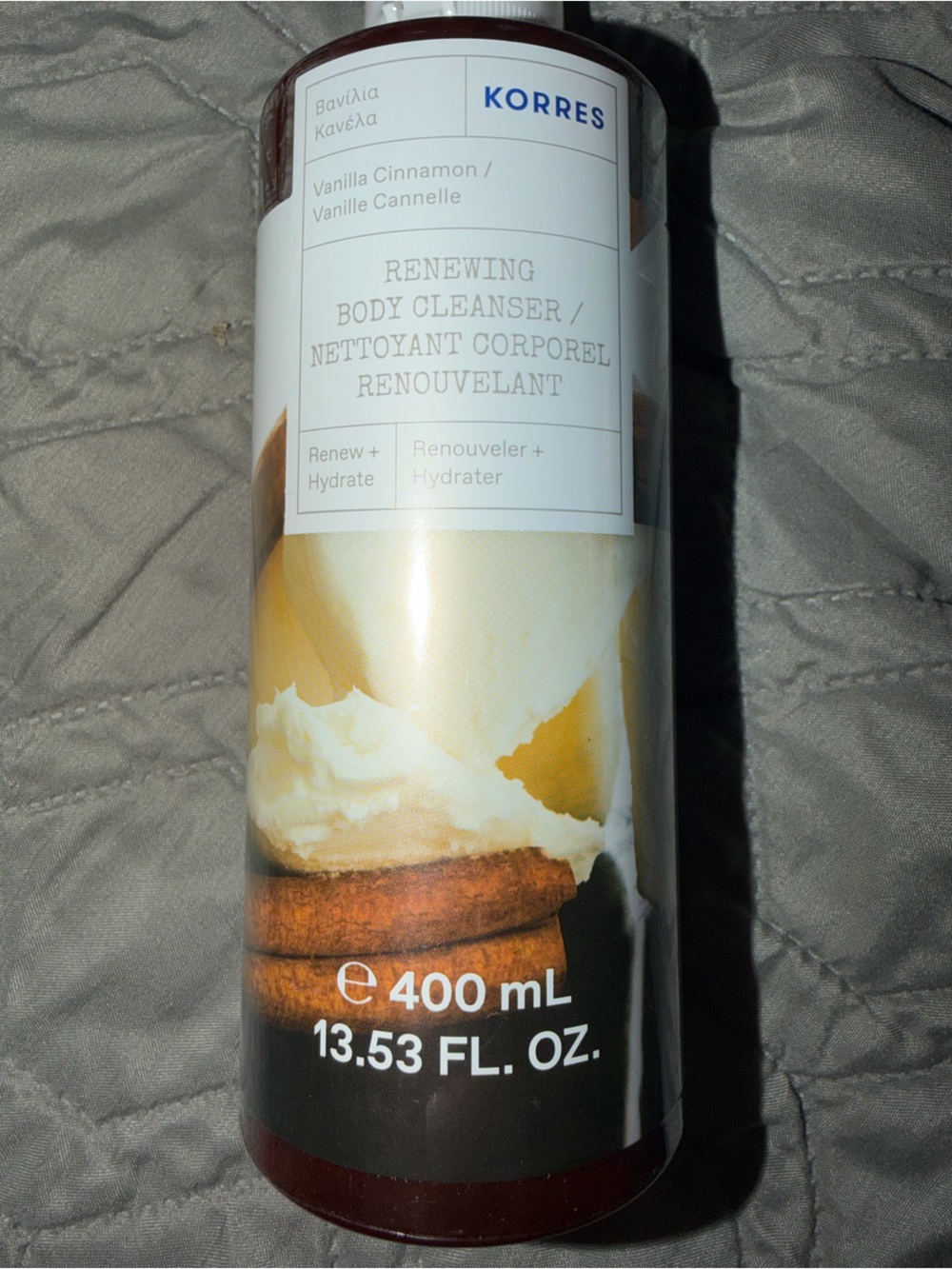 Korres Cream & Brown Vanilla Cinnamon Body Wash